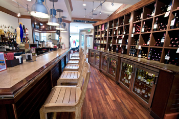 wine bar where at a reception for renowned expert fisherman and author Lefty Kreh a menu of hickory smoked Chesapeake Rockfish, Asian spiced/cherry smoked Smith Island Bluefish and an amazing peppered pork tenderloin was served.